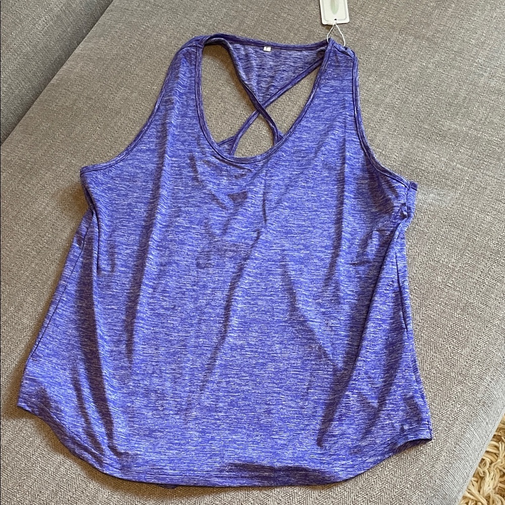 NWT! Aeuui Women's Purple Fitness Tank Top Size Large